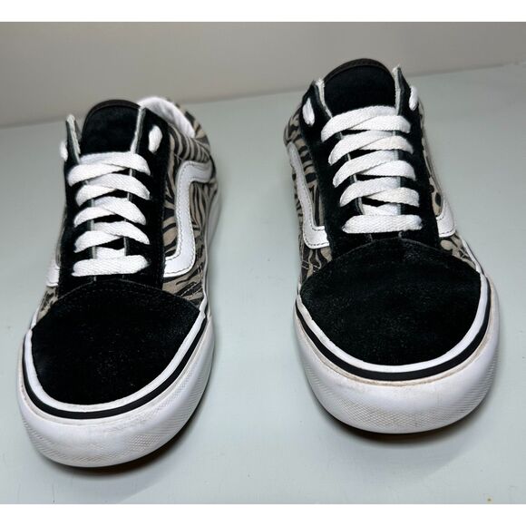 VANS‎ Old Skool Safari Multi, Leopard Zebra, Black and White, Women's 6 - Picture 3 of 11